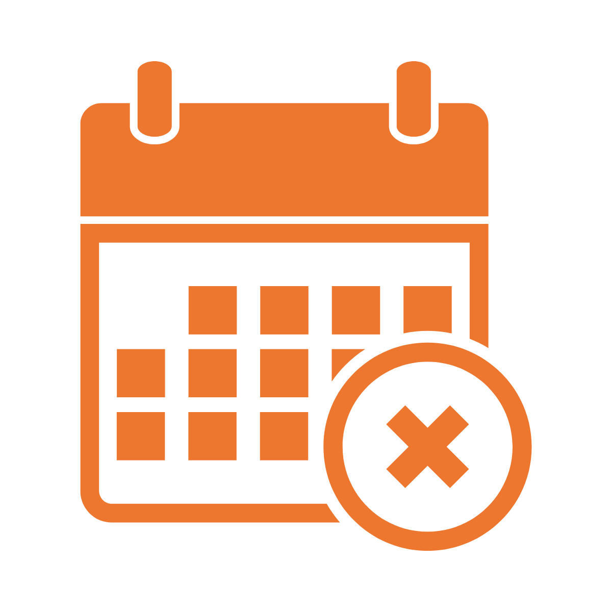 calendar with an X over it representing an anticipatory breach of contract